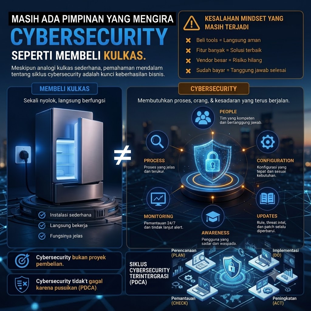 Membeli Cybersecurity Bukan Seperti Membeli Kulkas: Mengapa Tools Termahal Pun Bisa Gagal